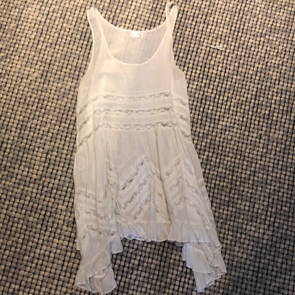 Free people white lace cover-up dress